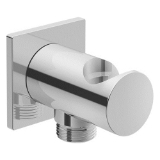 DURAVIT UV0630026U00 Wall Outlet With Square Escutcheon and Hand Shower Holder, G1/2 in Nominal