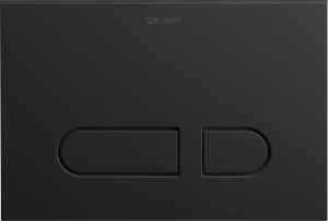 DURAVIT WD5008031090 WD5008 Dual Flush Actuator Plate, DuraSystem, Black Matte