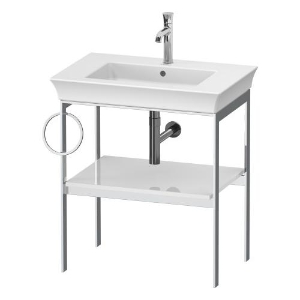 DURAVIT WT4543L8585 WT4543 Console, 26.875 in L x 17.75 in W, Floor Standing Mounting, White High Gloss