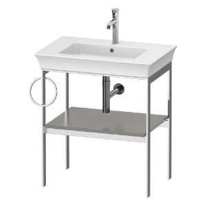 DURAVIT WT4543L9292 WT4543 White Tulip Console, 26.875 in L x 17.75 in W, Floor Standing Mounting, Stone Grey Satin Matte