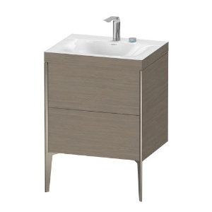 DURAVIT XV4709OB235P XV4709 Xviu C-bonded Vanity Unit, 24 in OAH x 18.875 in OAW x 23.625 in OAD, Floor/Wall Mounting, White Basin