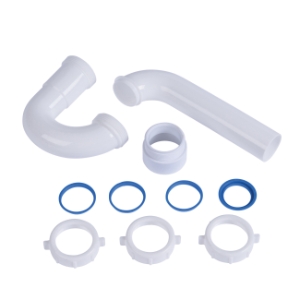 Dearborn® P9703W P-Trap, 1-1/2 in Nominal, Polypropylene, Slip Joint Connection