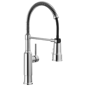 DELTA® 18804Z-DST Theodora™ Single Faucet, 1.8 gpm Flow Rate, Chrome, 1 Handle, 1 or 3 Faucet Holes, Commercial