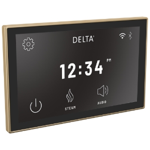 DELTA® 5CN-550L-CZ-PR Digital Interface Steam Shower Control, Digital Display, Lumicoat® Champagne Bronze