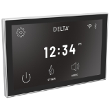 DELTA® 5CN-550L-PR Digital Interface Steam Shower Control, Digital Display, Lumicoat® Chrome