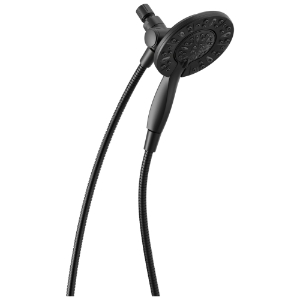 DELTA® 75491BL 2-in-1 Shower, 6 in Dia Shower Head, 4-Function Shower Head, 1.75 gpm Flow Rate, 80 psi Pressure, Matte Black
