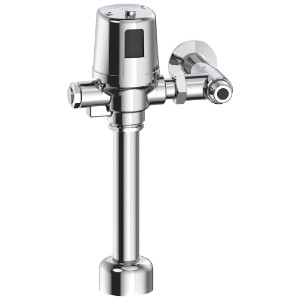 DELTA® 81T201BTA-30-48-MMO Battery Operated Exposed Flush Valve, Power Source: 6 VDC Battery, 1.25 gal Flush Rate, 1 in Inlet, 1-1/2 in Spud, Chrome