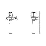 DELTA® Teck® 81T231BTA-30-05 Valve Retrofit Kit, Battery