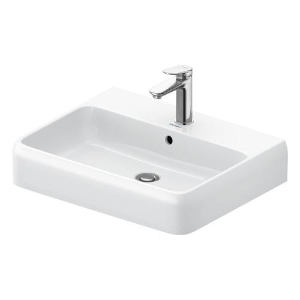 DURAVIT 2382600000 238260 Qatego Furniture Sink, 23.625 in W x 18.5 in L, White High Gloss