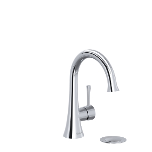 RIOBEL ED01C ED01 Edge Single Hole Bathroom Faucet, 1.2 gpm Flow Rate, 1.87 in H Spout, 1 Handle, Pop-Up Drain, 1 Faucet Hole, Chrome