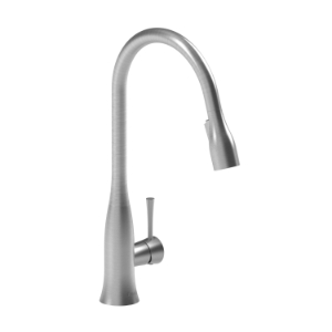 RIOBEL ED101SS Edge Pulldown Kitchen Faucet Pull-Down Touchless, 1.8 gpm Flow Rate, Stainless Steel