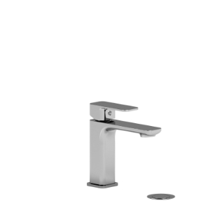 RIOBEL EQS01C EQS01 Equinox Single Hole Bathroom Faucet, 1.2 gpm Flow Rate, 4.5 in H Spout, 1 Handle, Pop-Up Drain, 1 Faucet Hole, Chrome