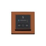 THERMASOL® ESM-ACOP Easy Start Modern Steam Shower Control Unit, Indication LED Display, Square Panel, Antique Copper