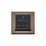 THERMASOL® ESM-AN Easy Start Modern Steam Shower Control Unit, Indication LED Display, Square Panel, Antique Nickel