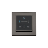 THERMASOL® ESM-BN Easy Start Modern Steam Shower Control Unit, Indication LED Display, Square Panel, Black Nickel