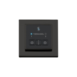 THERMASOL® ESM-MB Easy Start Modern Steam Shower Control Unit, Indication LED Display, Square Panel, Matte Black