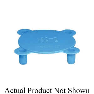 ESSENTRA 1504A Quick Fit Studded Raised Face Flange Protector, x, For Use With ASA and BS1571 Flange, Polyethylene, Blue