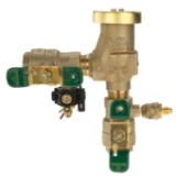 WATTS® T792011 LF800M4QT Angle Backflow Preventer with Flood Sensor, 3/4 in Nominal, NPT End Style, Quarter-Turn Ball Valve, Lead Free Copper Silicon Alloy Body, Vacuum Breaker
