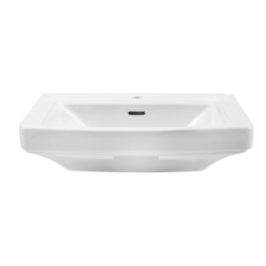 Gerber® G0013501 Hinsdale® Standard Pedestal Top Sink, 25 in W x 7-3/8 in H, Rectangular Sink