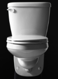 Gerber® G0020021 2-Piece Toilet, Maxwell, Elongated Bowl, 4 in Rough-In, 1.28 gpf Flush Rate, White