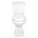 Gerber® G0020181 2-Piece Toilet, Hinsdale®, Elongated Bowl, 12 in Rough-In, 1.28 gpf Flush Rate, White