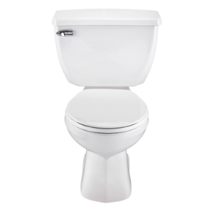 Gerber® G0020300 2-Piece Toilet, Ultra Flush®, Round Bowl, 10 in Rough-In, 1.6 gpf Flush Rate, White