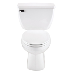 Gerber® G0020310 2-Piece Toilet, Ultra Flush, Elongated Bowl, 4-1/4 in Rough-In, 1.6 gpf Flush Rate, White