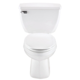 Gerber® G0020310 2-Piece Toilet, Ultra Flush®, Elongated Bowl, 4-1/4 in Rough-In, 1.6 gpf Flush Rate, White