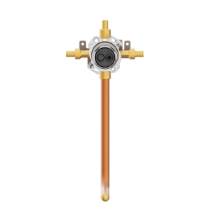 Gerber® Treysta™ G00GS504T Modern/Contemporary Tub and Shower Rough-In Valve Assembly with Stub-Out, 1/2 in Crimp PEX Inlet x 1/2 in Crimp PEX Outlet, Brass Body, Antique Brass