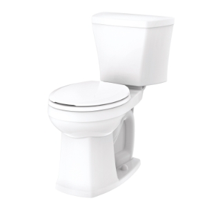 Gerber® GAV31852 Toilet Bowl, Avalanche®, White, Round Shape, 12 in Rough-In, 17-1/8 in H Rim, 2 in Trapway