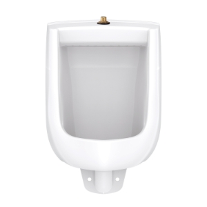 Gerber® GHE27770 Flat Back Urinal, Hamilton, 0.125 gpf Flush Rate, Top Spud, Wall Mounting, White