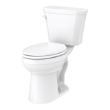 Gerber® GHE31872 Toilet Bowl, Viper™, White, Elongated Shape, 12 in Rough-In, 2 in Trapway