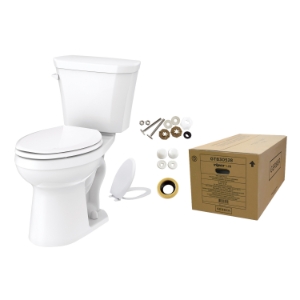Gerber® GTB30528 ADA Viper™ 2-Piece Toilet, Elongated Bowl, 17-1/8 in H Rim, 12 in Rough-In, 1.28 gpf Flush Rate, White