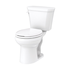 Gerber® GVP31552 Viper™ Toilet Bowl, White, Round Shape, 12 in Rough-In, 15-1/2 in H Rim, 1.28/1.6gpf, 2 in Trapway