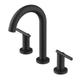 Gerber® D303658BS Parma Bathroom Sink Faucet, 1.2 gpm Flow Rate, 9 in H Spout, 2 Handles, 3 Faucet Holes, Satin Black