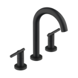 Gerber® D303658BS Parma Bathroom Sink Faucet, 1.2 gpm Flow Rate, 9 in H Spout, 2 Handles, 3 Faucet Holes, Satin Black