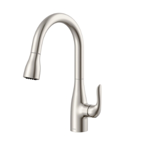 Gerber® G0040164SS Viper™ Single Handle Kitchen Faucet, 1.75 gpm Flow Rate, Stainless Steel, 1 Handle, 1 or 3 Faucet Holes