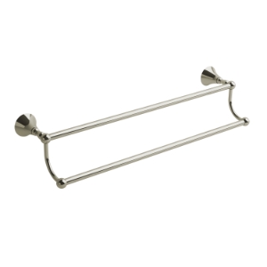 RIOBEL HU6PN Hudson Towel Ring Double Wall Mount, Polished Nickel