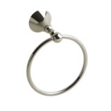 RIOBEL HU7PN Hudson Towel Ring Double Wall Mount, Polished Nickel