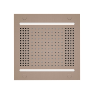 THERMASOL® HVLSR14-SN Hydrovive 1-Function Modern Rain Shower Head, 1.8 gpm Flow Rate, 120 Sprays, Ceiling Mounting, 8 in H x 14 in W Head, Satin Nickel