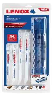 Lenox® 121439KPE 9-Piece Bi-Metal General Purpose Reciprocating Saw Blade Kit