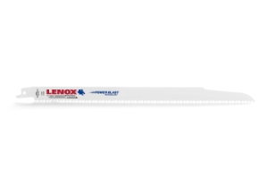 Lenox® 20495B156R Bi-Metal Shatter-Resistant Reciprocating Saw Blade, 12 in L x 3/4 in W, 6 TPI, Steel Body, Universal/Toothed Edge Tang