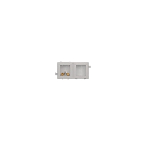 Water-Tite 82915 MultiBox™ Washing Machine Outlet Box with Auxiliary Drain Box, White Plastic, Quarter-Turn Brass Valves with Hammer Arresters, 1/2-Inch Sweat Connection