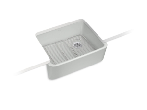 Kohler® 25766-95 Ironridge® 28" Undermount Single-Bowl Farmhouse Kitchen Sink, Ice Grey