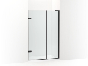 Kohler® 27714-10L-BL Composed™ 3/8 in Pivot Door Glass and Hardware, No Handle, Matte Black