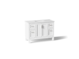 Kohler® 28383-ASB-0 Quo® 48" Bathroom Vanity Cabinet With Sink and Quartz Top, White