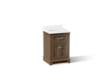 Kohler® 29259-BD1-DAK Charlemont™ 24" Bathroom Vanity Cabinet With Sink and Quartz Top, Draper Oak