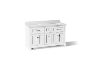 Kohler® 29263-BD1-0 Charlemont™ Vanity Cabinet with Sink and Top, 39-11/16 in OAH x 60 in OAW x 22-7/16 in OAD