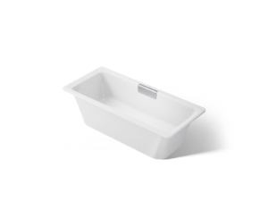 Kohler® 29328-0-0 Volute™ Bathtub, Soaker, 63 in L x 28-5/16 in W, Center Drain, White