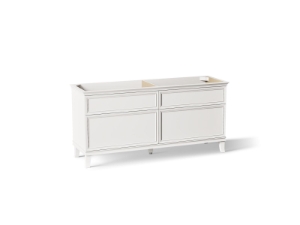Kohler® 29482-1WA Artifacts™ Vanity Cabinet, 34-5/8 in OAH x 72 in OAW x 21-7/8 in OAD, Floor Mounting, Linen White Cabinet